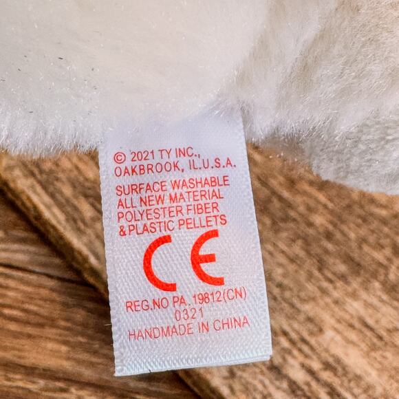 Pair of 2021 TY Beanie Boo Dogs, Chewey the Chihuahua & Rainbow the Poodle, 6" - Picture 10 of 11